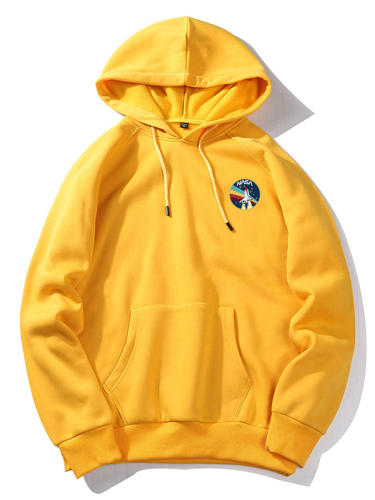 Nasa Rocket Print Hoodie