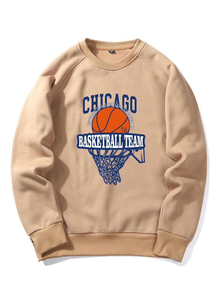 Chicago Basketball Print Sweatshirts